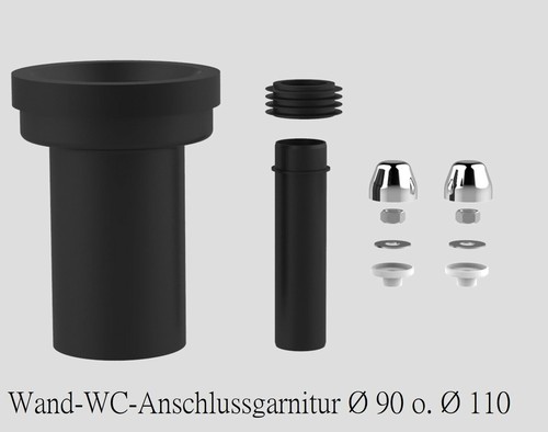 Wand anschlussgarnitur 185 - wand-wc-anschlussgarnitur,